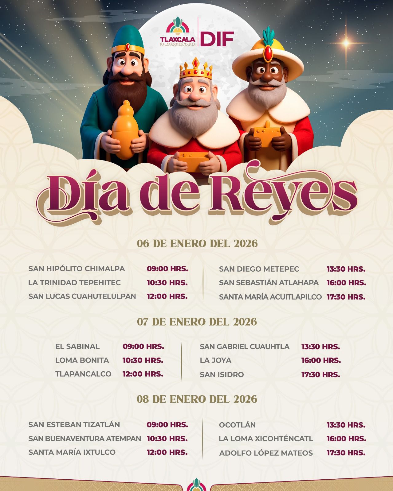 Gobierno de Alfonso Sánchez García celebrará el día de reyes con festejos por toda la capital